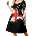 thumbnail image 2 of Robe Sans Manches Drapeau d'Angleterre pour Bal Été Femme 2024, 2 of 5