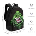 thumbnail image 2 of Slimer Ghostbusters Backpack Student Satchel Schoolbag Bookbag Laptop Bag Multipurpose Large Capacity Daypack Rucksack Travel Bag, 2 of 8