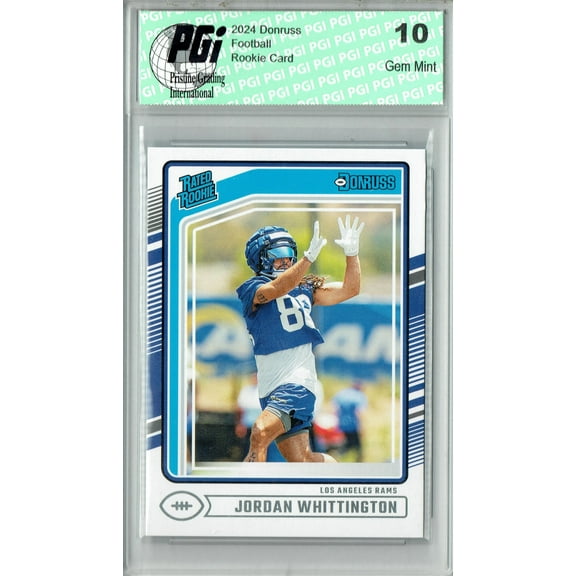 Jordan Whittington 2024 Donruss #352 Football Rookie Card PGI 10