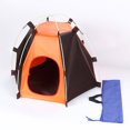 thumbnail image 2 of Flmtop Folding Anti-Ultraviolet Waterproof Pet Tent Patchwork House for Small Dog Cat, 2 of 8
