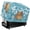 Blue-Capybara Water Ripple Flower, variant on HELLHERO American Flag Print Toaster Cover 2 Slice, Eagle Rose Universal Size Oven Dust Cover for Small Appliances, Waterproof Toaster Protector