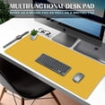 thumbnail image 4 of Hukapapa Protector de escritorio de cuero PU de doble cara Mesa extendida para computadora portátil Ratón Matstyle4, 4 of 5