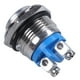 thumbnail image 5 of 10X Alto Redondo Interruptor de Boton Pulsador de Metal Momentaneo Redondo Alto 16mm, 5 of 5