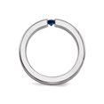 thumbnail image 5 of Bague Homme 1/5 Carat (ctw) Saphir Bleu Naturel en Titane, 5 of 5