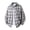 Beige Plaid, variant on Men's Plaid Flannel Button‑Down Shirt, Loose Fit Long Sleeve Casual Shirt Jacket for Daily Work Travel, XS‑2XL
