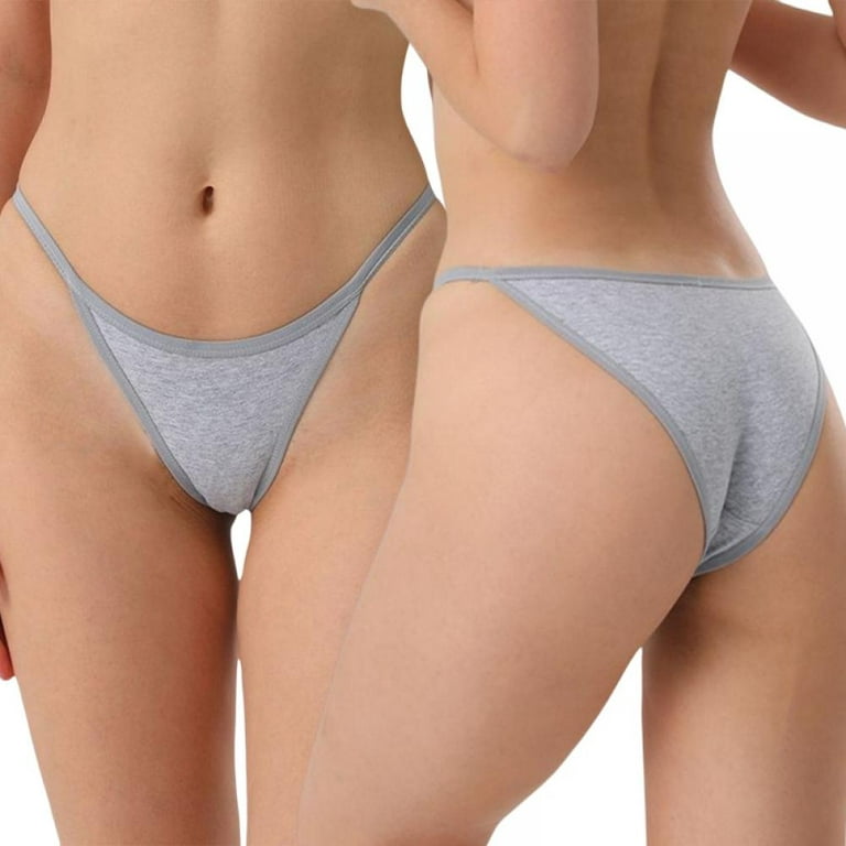 Women's thong，T Back Low Waist Panties Cotton Seamless Underwear Sexy G-String  Bikini Thong 