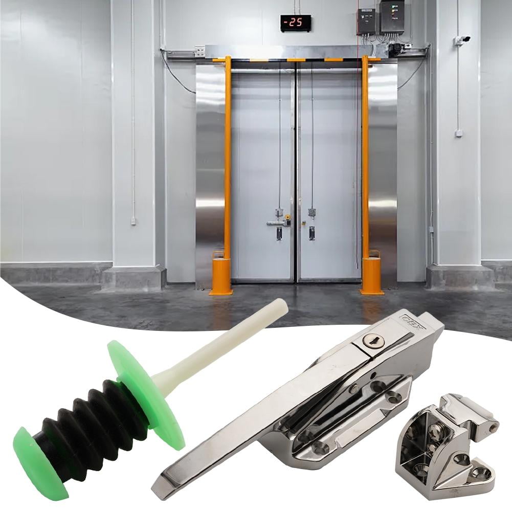 Zinc Alloy Cold Store and Freezer Door Handle with Adjustable Latches for Industrial Use