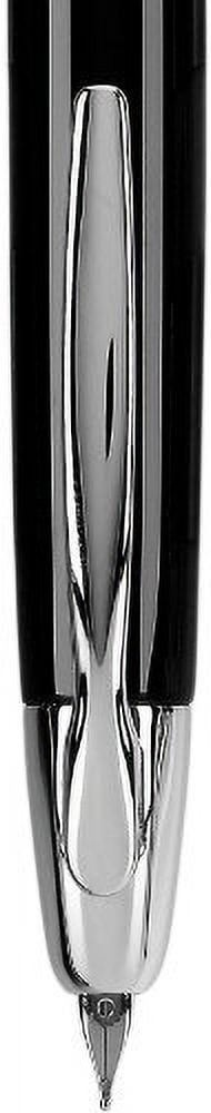 Pilot Vanishing Point Collection Fountain Pen - Black & Rhodium - Fine Point