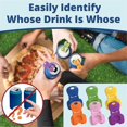 thumbnail image 5 of 12pack Complete Cover Easy Tab Opener,Colorful Drink Can Protector Cap for Soda, Beer,Soda Protecto, 5 of 5