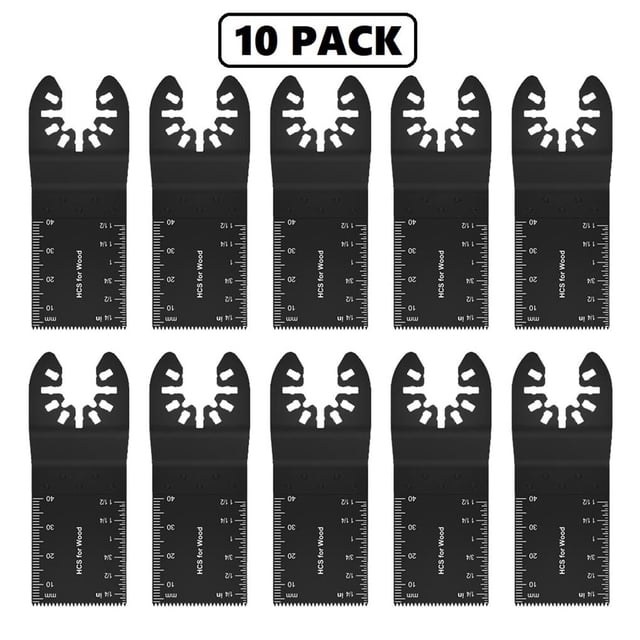 Cuchillas De Herramienta Oscilante Eléctrica 34Mm Kit Multiherramienta Oscilante De Madera De Metal Multiherramienta 10 Uds. Guardurnaity TO003755-00