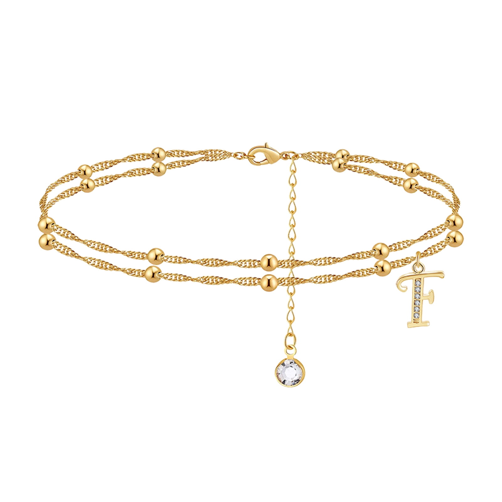 jewelry for women Ankle Bracelets For Women Gold Plated Layered Heart