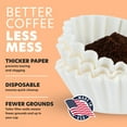thumbnail image 5 of Tupkee Coffee Filters 4-6 Cups - 200 Count, Junior Basket Style, White Paper, Chlorine Free 5 Cup Coffee Filter, Made in the USA, 5 of 6