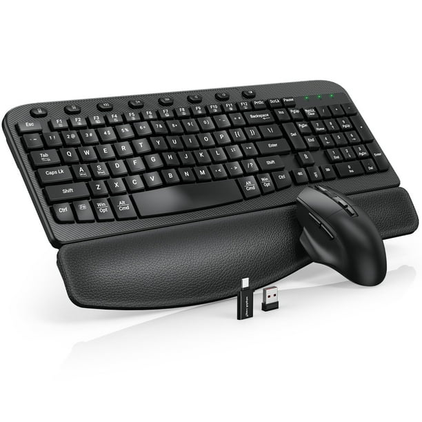 Combinación de teclado y ratón inalámbricos SABLUTE Ergonomic