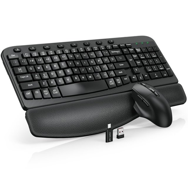 Combinación de teclado y ratón inalámbricos SABLUTE Ergonomic