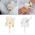 thumbnail image 3 of Ramillete de flores artificiales Qarigey decoración de boda Unisex Type3 NO3, 3 of 6