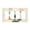4-Gang Screwless, variant on Hand Drawing Flowers Switch Cover Decorative Wall Plate / 4-Gang Screwless / Standard Size 4.5x8 in