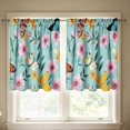 thumbnail image 7 of 2 Pack 2D Printed Kitchen Curtain 28x39 Inches, Washable Short Window Curtain Pair, Light Filtering Decorative Curtain for Kitchen Dining Room Home Decor, 7 of 7