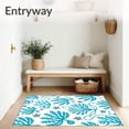 thumbnail image 3 of ODIKA 2'x3' Machine Washable Non-Slip Area Rug, Coral Reef Starfish Seashell Foam Bath High Traffic Rug, Blue, 707792, 3 of 7