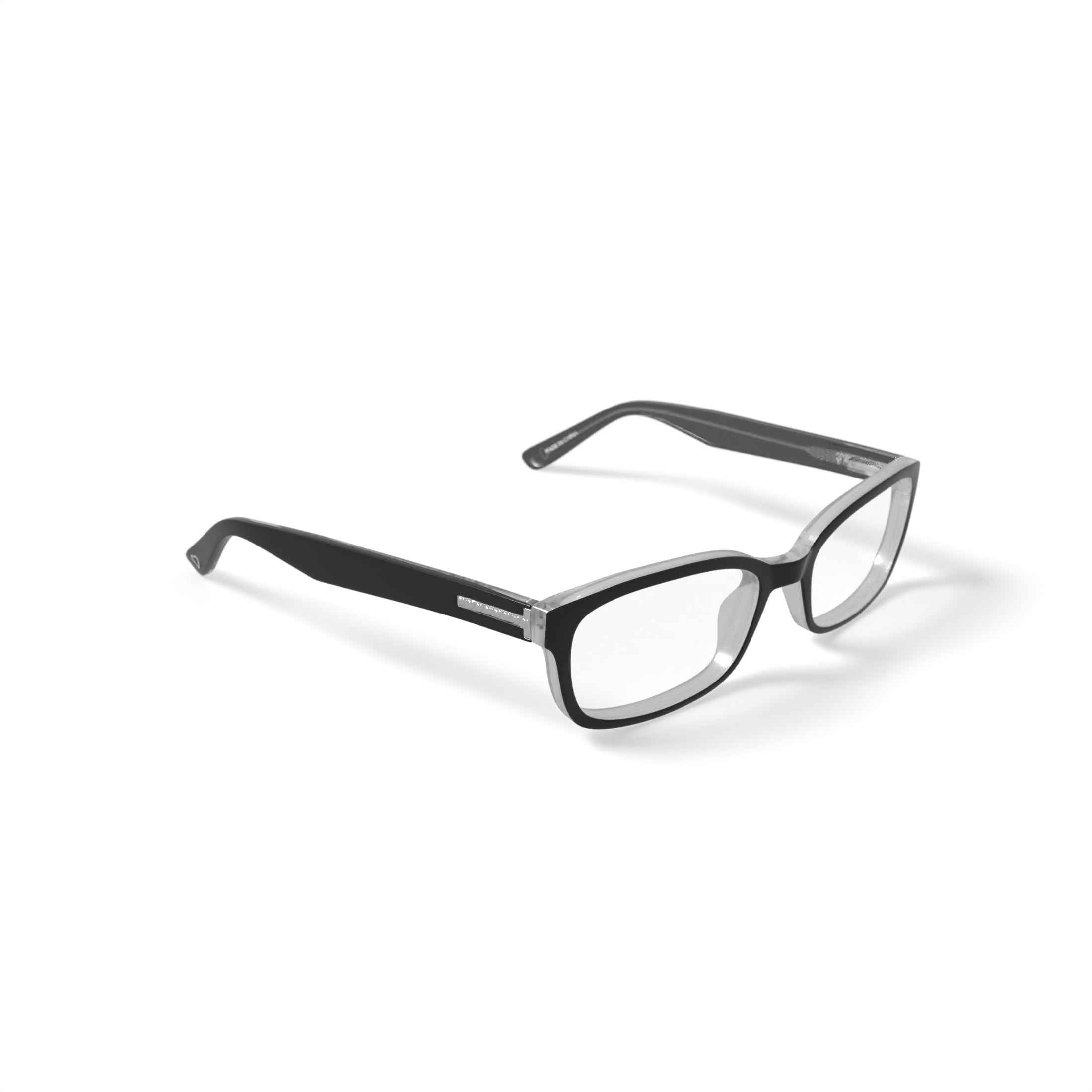 Hard Candy Women's HC17 Rectangular Prescription Eyeglasses with Case, Black