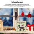thumbnail image 4 of Casa De Navidad Tablón De Madera Letreros Decorativos Respetuoso Con El Medio Ambiente Muñeco De Nieve Arte De La Pared Decoración Fácil De Instalar De Pared Colgante De Alta Durable Minnieouse HA026351-02, 4 of 7