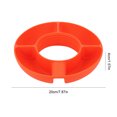 thumbnail image 4 of Vaso para beber 2 en 1, 4 compartimentos, silicona, reutilizable, para vaso de 40 oz (naranja), 4 of 8