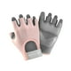 thumbnail image 4 of Guantes deportivos de medio dedo para ciclismo, transpirables, resistentes a los golpes y sin dedos. Rosa oscuro, 4 of 9
