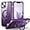 Purple, variant on for iPhone 15 Case with 360° Rotatable  Ring Stand [Compatible MagSafe] [ Grade Protection] Translucent Matte iPhone 15 Phone Case for Women Men, Black
