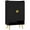 Black, variant on HOMCOM Narrow Shoe Cabinet for Entryway Shoe Storage Cabinet Natural