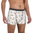 thumbnail image 5 of Men's Boxer Briefs, Bohemian Funny Deer Plant Soft Comfy Mens Underwear Boxer Briefs Breathable With Widen Waist, 5 of 7