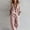 Pink, variant on Morttic Women's 2 Piece Bohemian Solid Color Off Shoulder Seven Sleeve Top & Wide Leg Pants Set – Side Pocket Pink，L