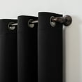 thumbnail image 3 of Sun Zero Avery Total 100% Blackout Grommet Curtain Panel in Black, 40" x 84", Black, 3 of 9