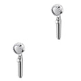 thumbnail image 1 of Monstrate Cabezal de ducha giratorio presurizado, boquilla de agua de plástico manual, rociador de alta presión, accesorio de baño para apartamento de Plata 2piezas Monstrate CBP101018, 1 of 6