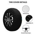 thumbnail image 2 of Goofa Underwater Diving Animals Pattern Universal Tire Cover for Jeep, SUV, Truck, and Trailer – Waterproof, UV-Resistant,Easy to Install, Fits 14"-17" Tires-16 inch, 2 of 6