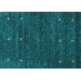 thumbnail image 1 of Ahgly Company Indoor Rectangle Abstract Light Blue Contemporary Area Rugs, 8' x 10', 1 of 4