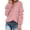 Pink, variant on Odeerbi Women Sweater 2025 Casual Trendy Solid Sweater Hollow Out Pullover Long Sleeve Round Neck Sweater Red