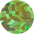 thumbnail image 1 of Ahgly Company Indoor Round Patterned Nebula Green Area Rugs, 7' Round, 1 of 6