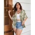 thumbnail image 4 of Zeagoo Short Sleeve Button Down Shirts for Women V Neck Casual Lightweight Dressy Blouse Tops, 4 of 4