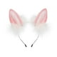 thumbnail image 1 of Diadema con orejas de zorro, decoración creativa estilo Lolita, regalo divertido para cosplay, carnaval o cumpleaños. Blanco Rosa, 1 of 9