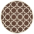 thumbnail image 4 of SAFAVIEH Cambridge Liz Geometric Wool Area Rug, Dark Brown/Ivory, 6' x 9', 4 of 10