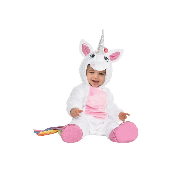 Unicorn Halloween Costume for Infants, 12-24 Months, with Attached Hood, by Amscan