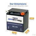 thumbnail image 6 of Zipp Battery YTX30L-BS (30L-BS 12 Volt,30 Ah, 270 CCA) Battery for Polaris 900 Ranger Rzr 2011, 6 of 9