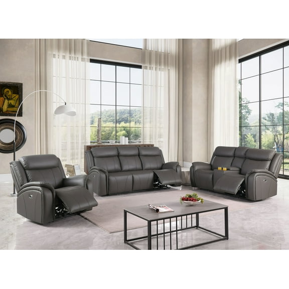 Achouhada Electric Recliner Leather Sofa
