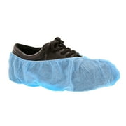 Royal Blue Poly Pro Non-Skid Shoe Covers with White Tread, Large, Package of 150 Pair