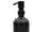 Black w/ Black, variant on Darware 16oz Glass Pump Bottles (Set of 2, White w/ Black); Soap Dispenser Pump Bottles with Brushed Metal Pump Tops