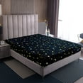 thumbnail image 4 of Erosebridal Gold Star Moon Bed Sheets Set Queen Size, Cartoon Starry Sky Bed Sheets Queen, Dreamy Room Decor, 4 of 7