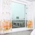 thumbnail image 4 of Curtain Trees Sheer Tulle Window,Voile Drape Valance Fabric,Drapes for Bathroom & Bedroom & Living Room Curtains(100x200cm,Gold), 4 of 9