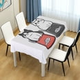 thumbnail image 4 of Yayeee Tablecloths 60" x 90" Rectangle Wrinkle Resistant Party Table Cover, Black Chubby Cat, 4 of 8
