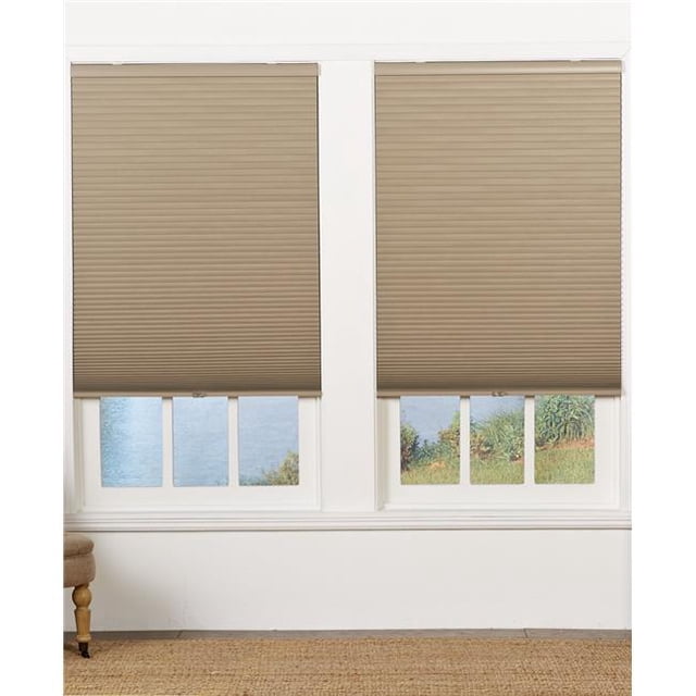 Safe Styles UBE34X64SN Cordless Blackout Cellular Shade, Sand - 34 x 64 in.