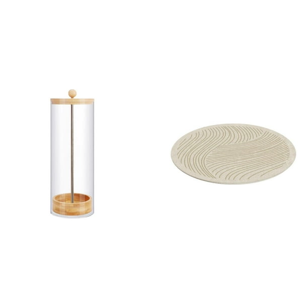 Soporte para pajitas,Dispensador de pajitas de acrílico para mostrador,Organizador de pajitas para beber,contenedor de pajitas para beber,Alfombra de área,Alfombra decorativa redonda de 60 cm