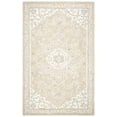 thumbnail image 6 of SAFAVIEH Micro-Loop Emilija Floral Bordered Wool Area Rug, Light Grey/Ivory, 9' x 12', 6 of 6